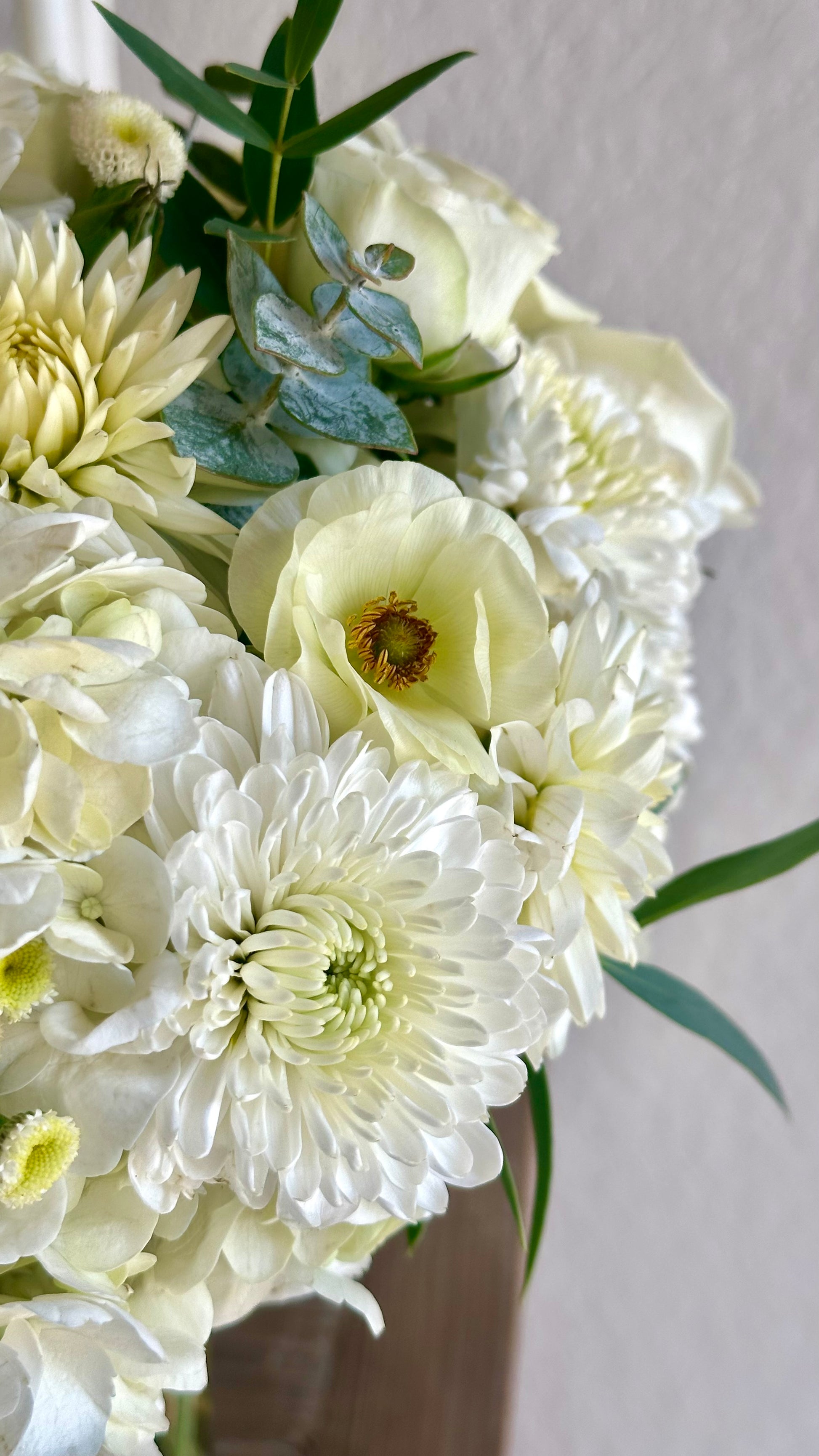 White & Green - Medium Bespoke - Vase