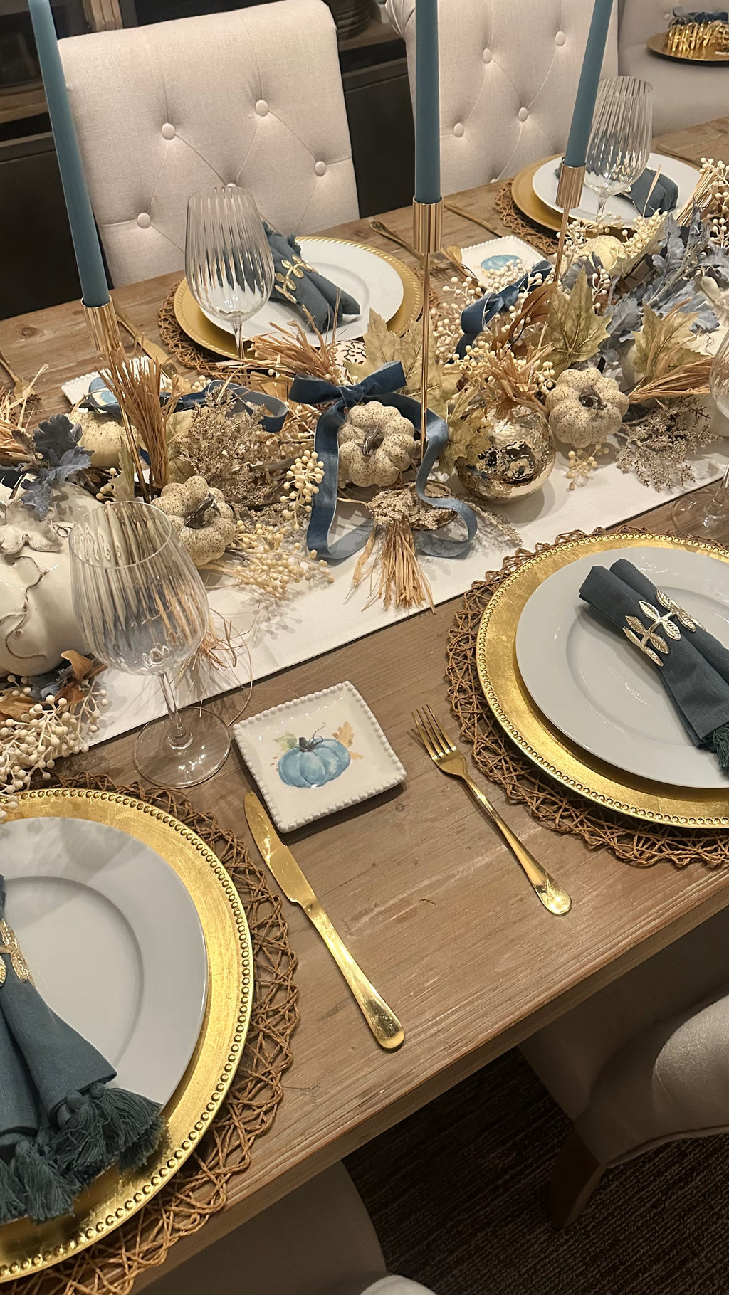 Thanksgiving table set