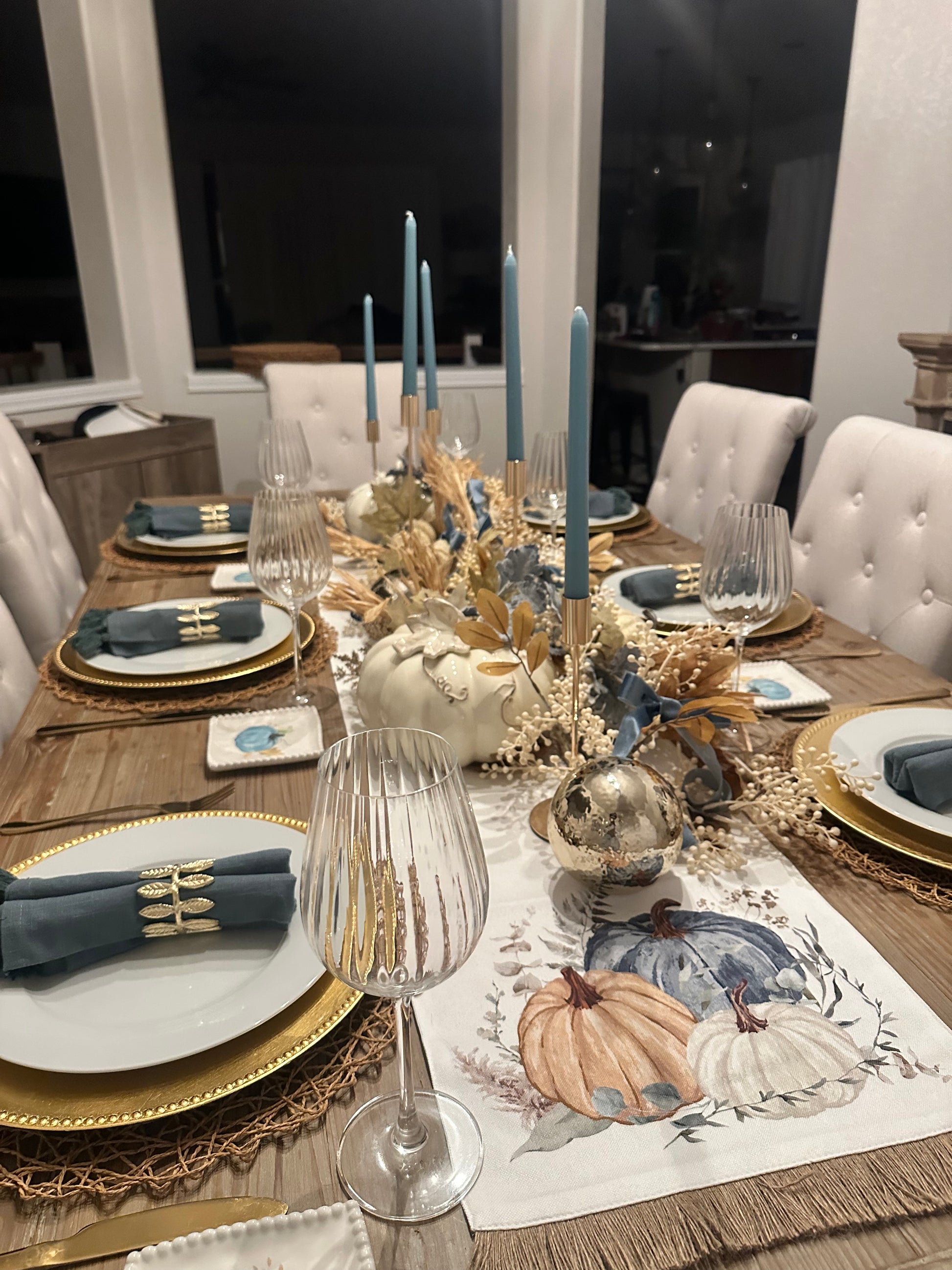 Thanksgiving table set