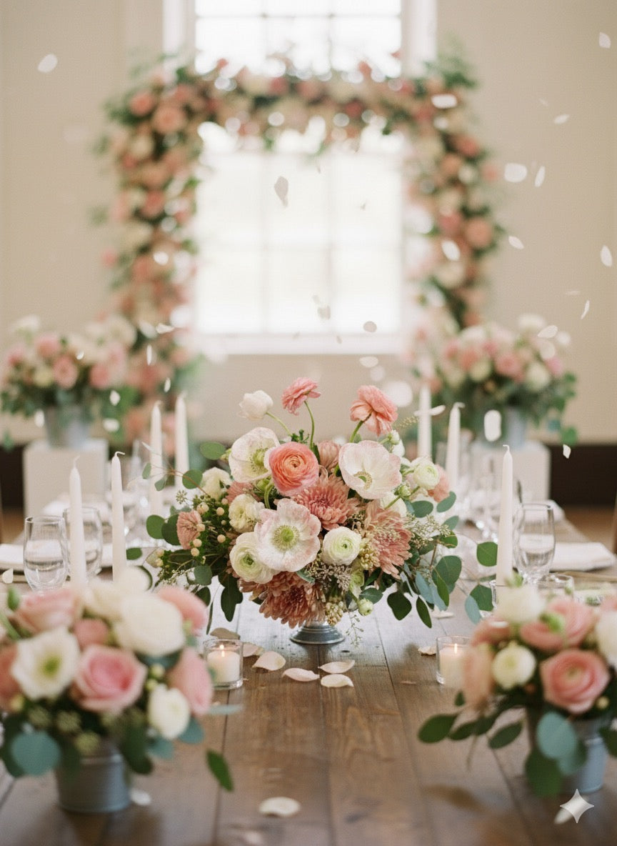 Wedding - Pink & Green